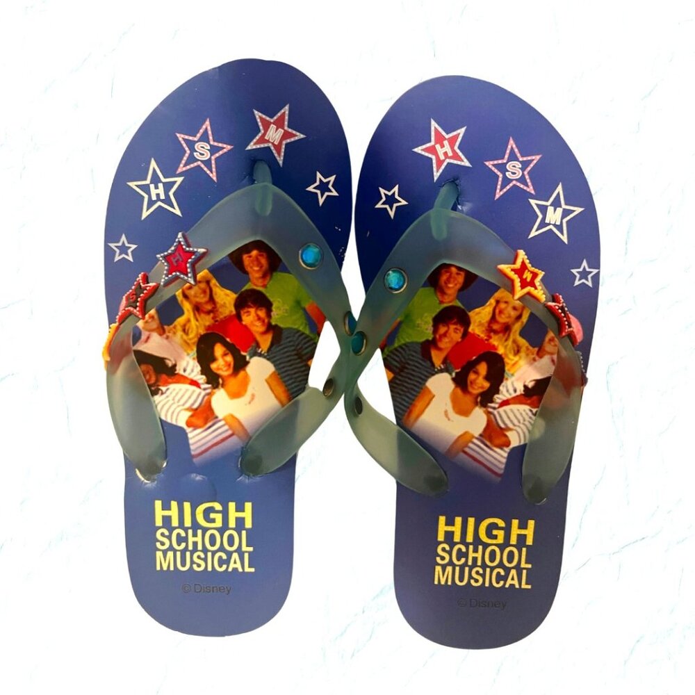 RARE Disney High School Musical Flip-Flops for Kids - Sz.2 (Little) - NIB